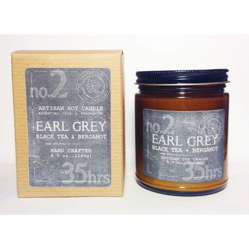 Artisan Soy Candle - Mens Line - Earl Grey - Home &amp; Lifestyle