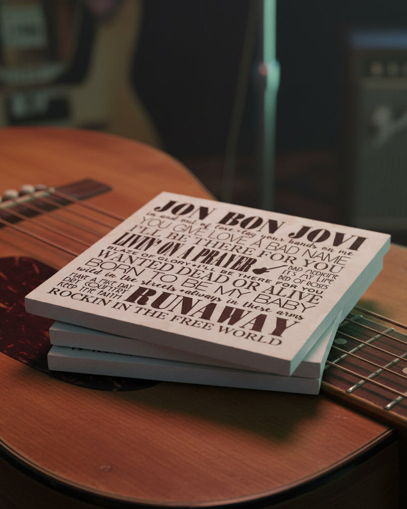 Bon Jovi Subway Art Coaster - Home & Lifestyle