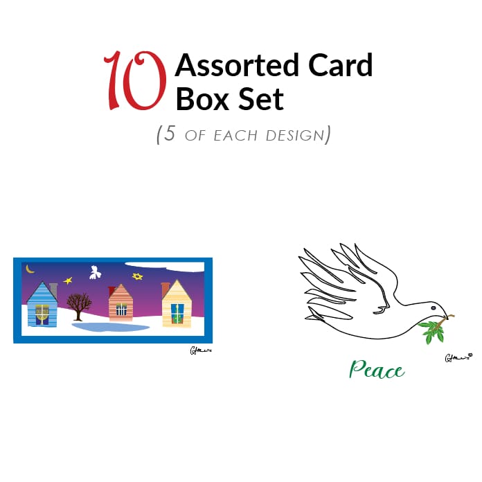 Box Set of 10 Holiday Cards - Winter/Peace - Books & Cards