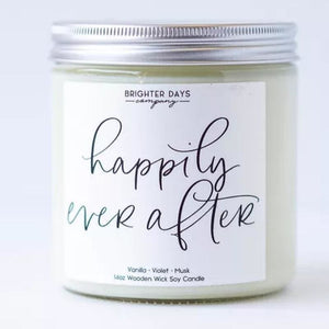 Brighter Days Candle Co. Phrases Collection - Happily ever after - Home & Lifestyle