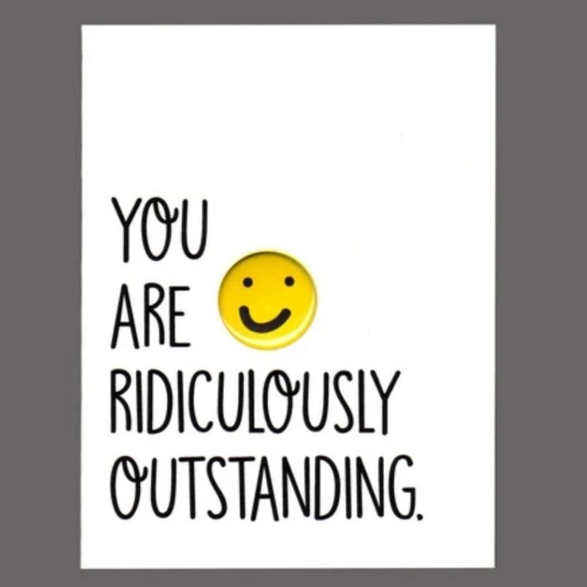 Button Greeting Cards - And everyday you make me smile - Books &amp; Cards