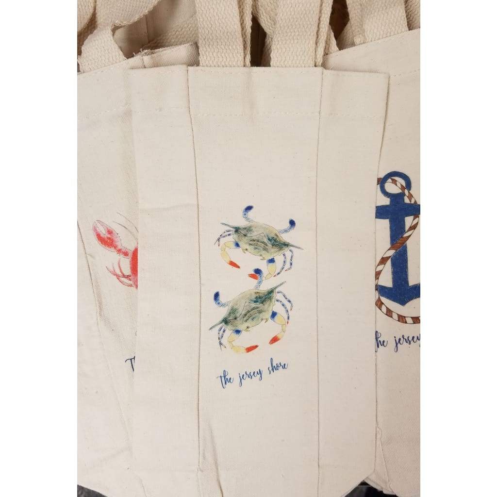 Canvas Wine Tote - Crab - Home &amp; Lifestyle