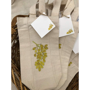 Canvas Wine Tote - White Grape - Home & Lifestyle