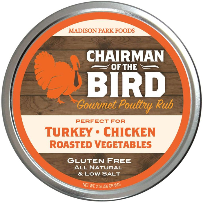 Chairman of the Bird Turkey Rub, 2oz Tin