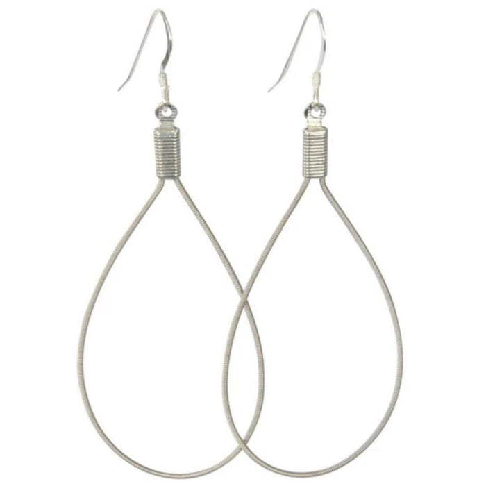 Classic Teardrop Guitar String Earrings