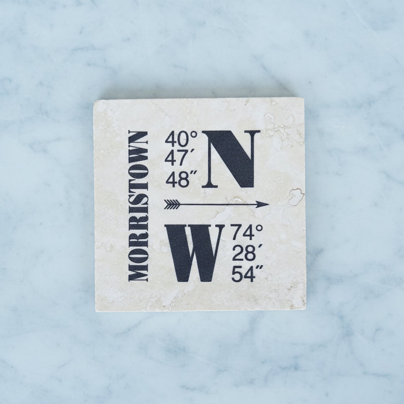 Morristown Long/Lat Coaster - Home & Lifestyle