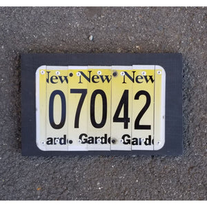 Custom Zip Code License Plate Sign - New Jersey - Home & Lifestyle