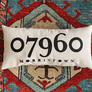 Custom Canvas Zip Code Pillow - Home & Lifestyle