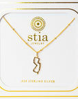 Cut it Out NJ Pendant Necklace - 14 K Gold Fill - Jewelry & Accessories