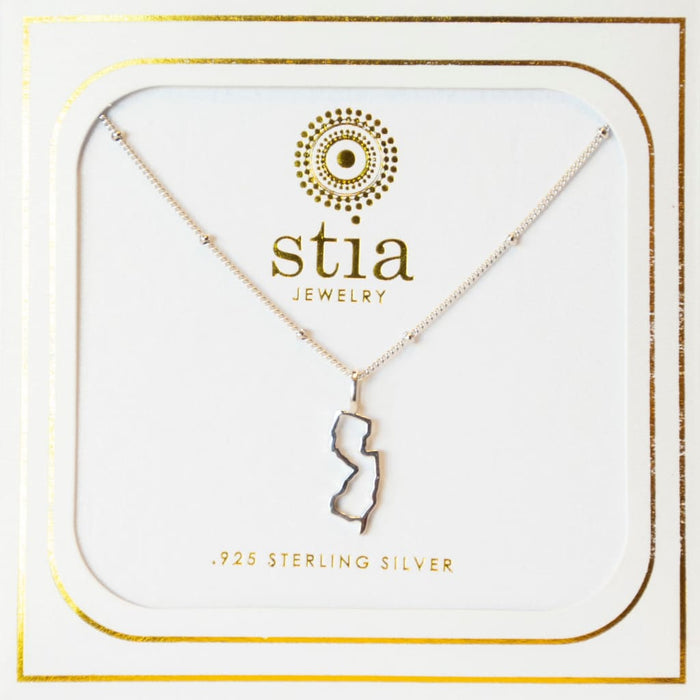 Cut it Out NJ Pendant Necklace