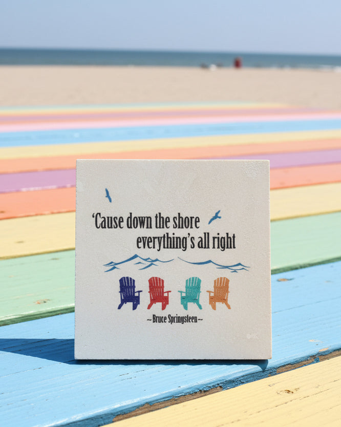 Springsteen Down the Shore Everythings Alright Coaster - Home & Lifestyle