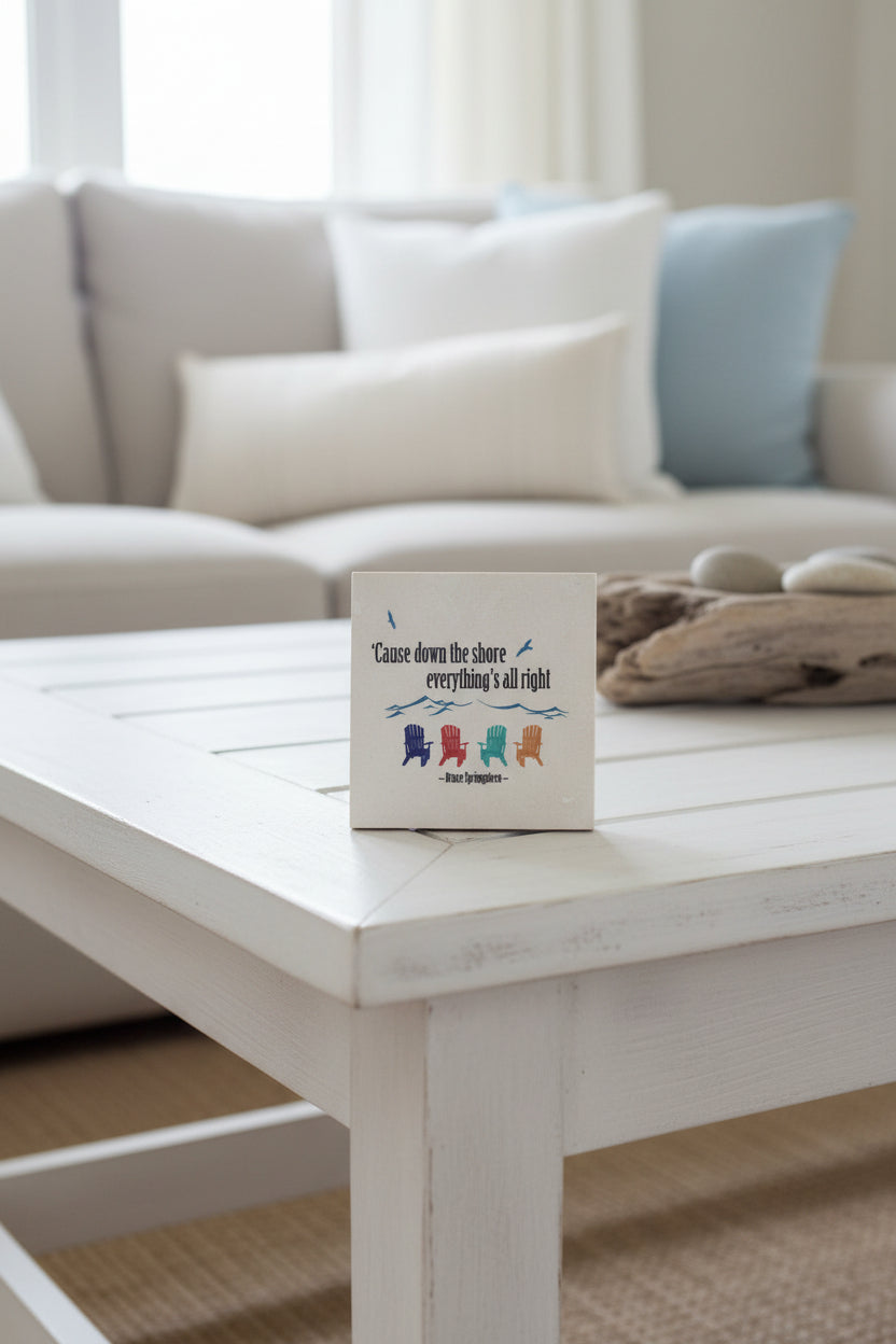 Springsteen Down the Shore Everythings Alright Coaster - Home & Lifestyle