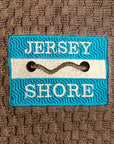 Embroidered Hand Towel - Jersey Shore Beach Tag / Gray - Home & Lifestyle