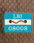 Embroidered Hand Towel - LBI Beach Tag / Gray - Home & Lifestyle