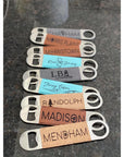 Engraved Leatherette Bottle Openers - Morristown - Home & Lifestyle