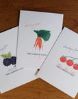 Farmstand Note Cards - Tomato/Carrot/Blackberry - Books & Cards