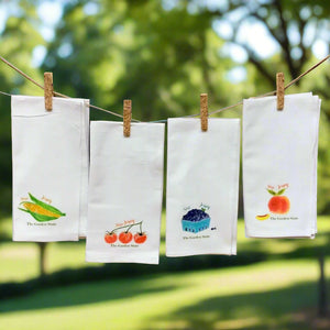 Flour Sack Napkins - Farm Stand Mixed Set of 4 - Home & Lifestyle