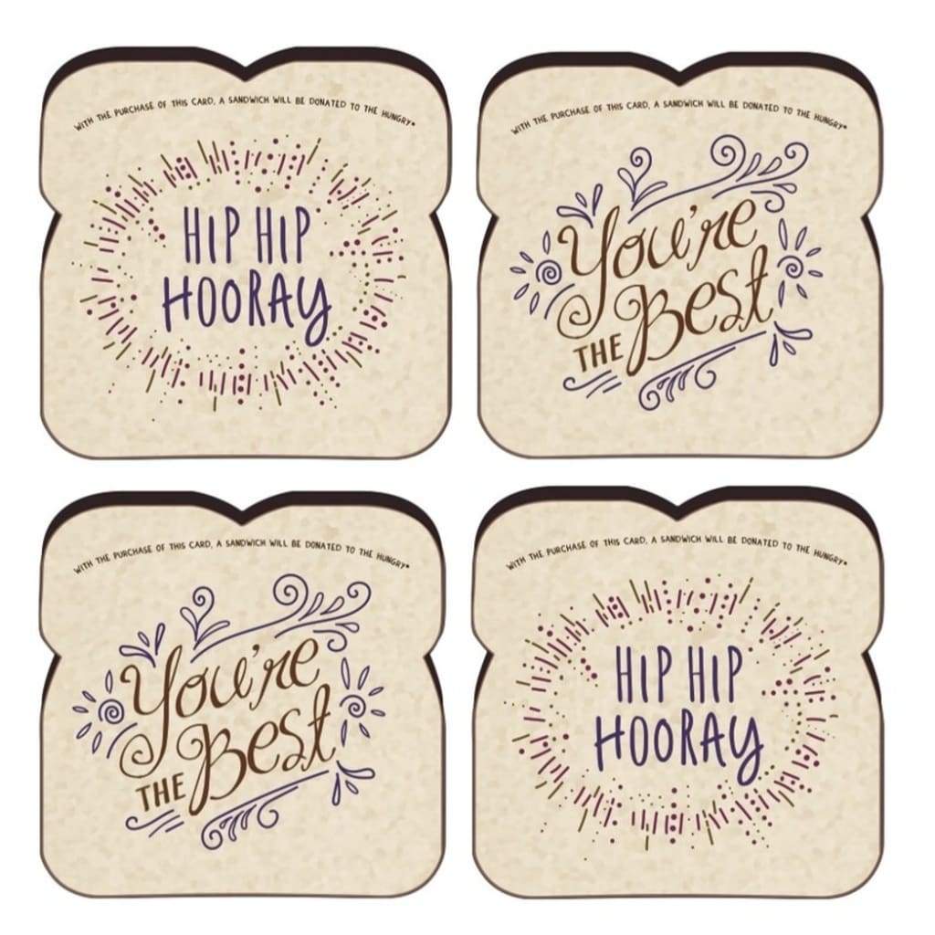Food for Thoughts Cards - Boxed Set - Youre the Best/Hip Hip Hooray CU4P-02 - Books & Cards