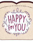 Food for Thoughts Greeting Cards - Happy for you-126-07 - Books & Cards