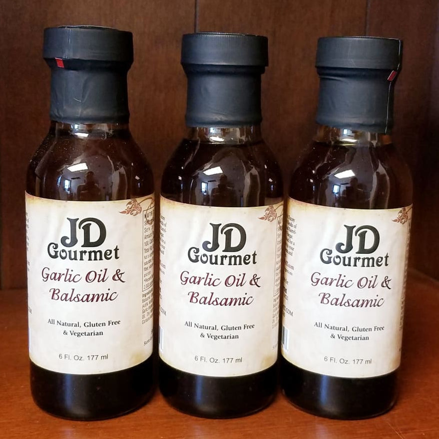 Garlic Oil & Balsamic Blend 6 oz. bottle - Good Eats