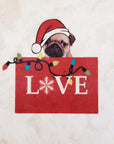 Holiday Coaster pet series - Pug - Love - Home & Lifestyle