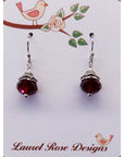 Holiday Crystal Earrings - Red Crystal Ornament - Jewelry & Accessories