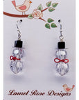 Holiday Crystal Earrings - Snowmen - Jewelry & Accessories