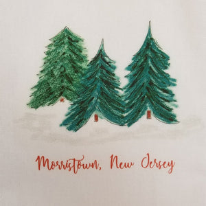 Holiday Kitchen Towel - Pine Trees Morristown - Home & Lifestyle