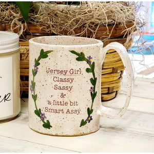 Jersey Girl Hand Painted Mug - Pottery