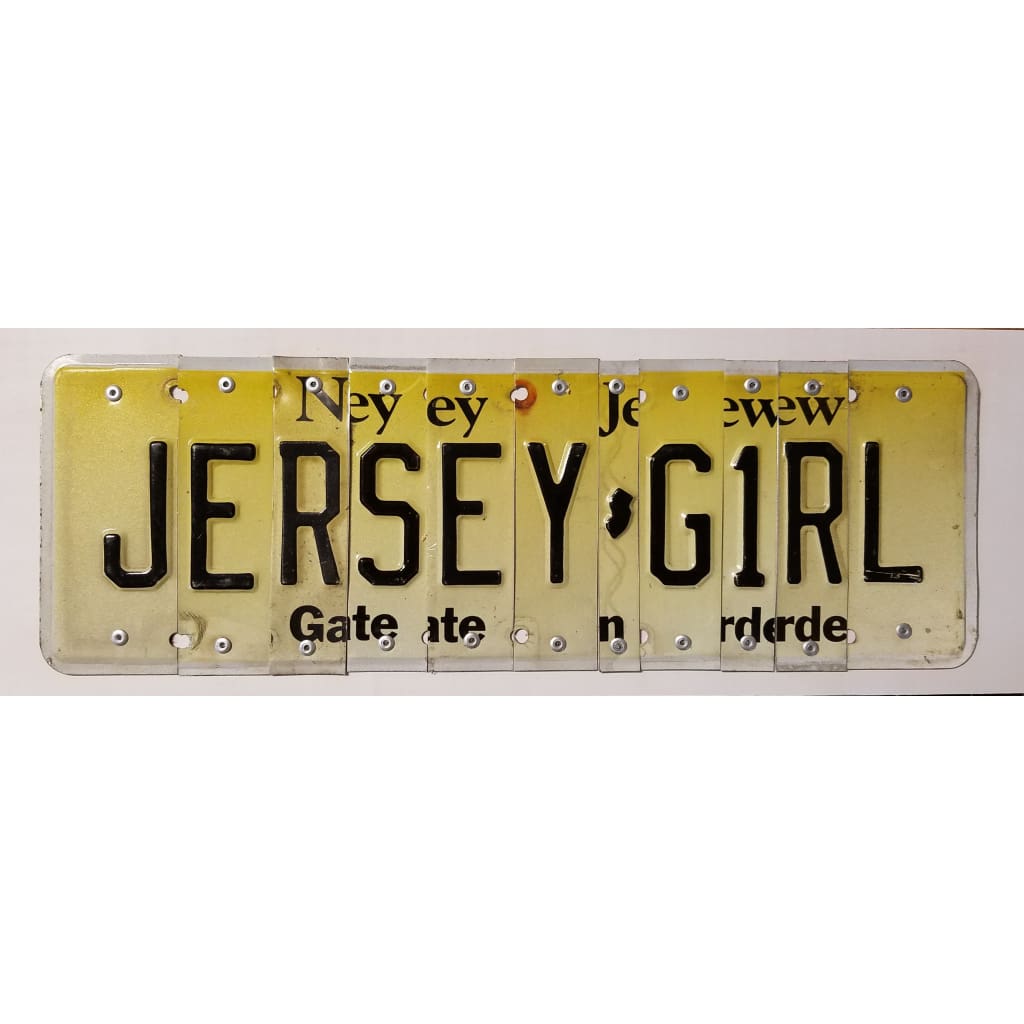 Jersey Girl License Plate Sign Art - Home &amp; Lifestyle