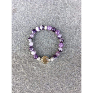 Shore Line Beach Sand Bracelet - Amethyst - Jewelry & Accessories
