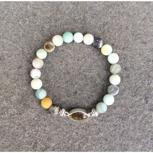 Shore Line Beach Sand Bracelet - Matte Flower Amazonite - Jewelry & Accessories