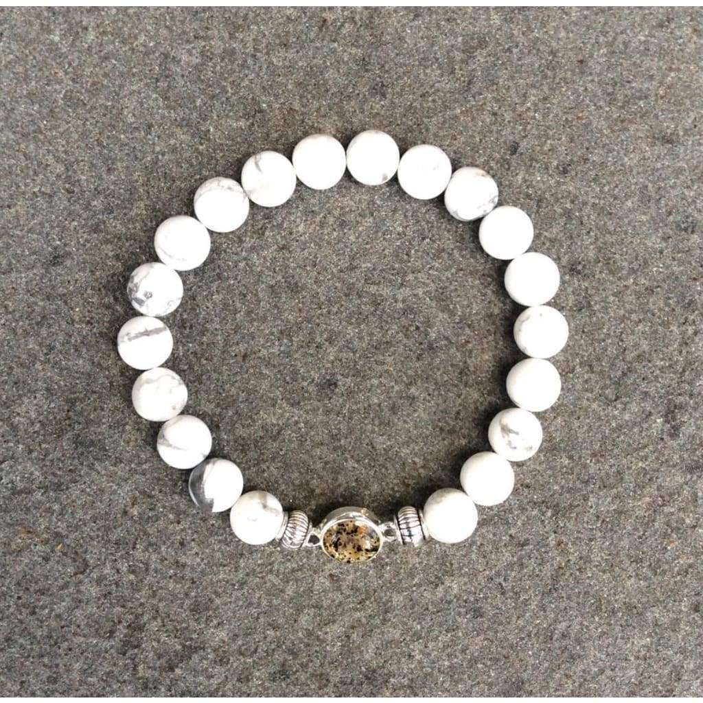 Shore Line Beach Sand Bracelet - White Howlite - Jewelry &amp; Accessories