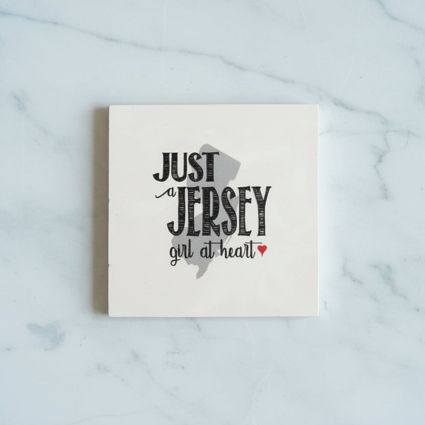 Just a Jersey Girl at Heart Coaster - Home & Lifestyle