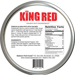 King Red Salmon Rub 3oz Tin - Good Eats
