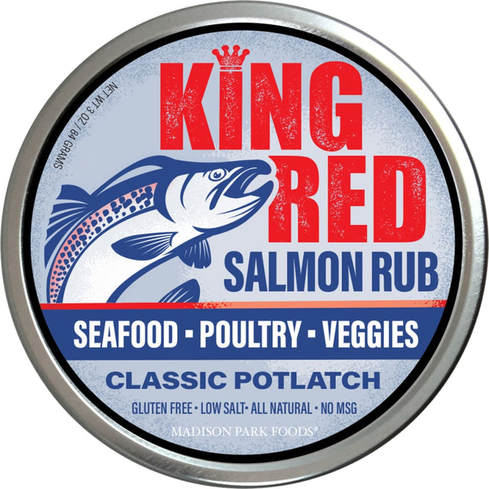 King Red Salmon Rub, 3oz Tin