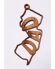 Laser Cut Wood NJ Ornaments 7 - Dad - Home & Lifestyle