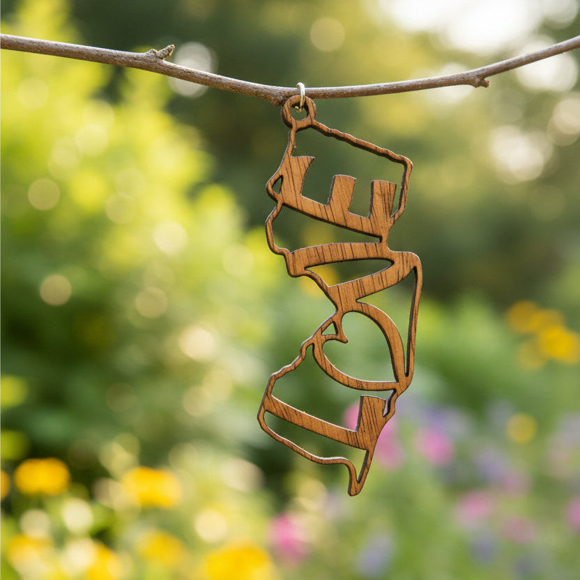 Laser Cut Wood NJ Ornaments 7 - Love - Home & Lifestyle