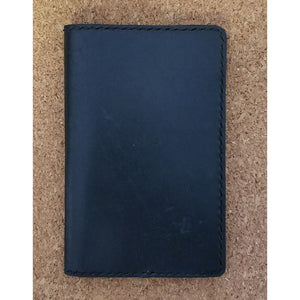 Leather Field Book Cover - Black - Jewelry & Accessories