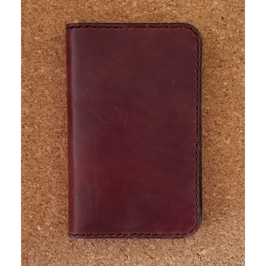 Leather Field Book Cover - Dark Brown - Jewelry & Accessories
