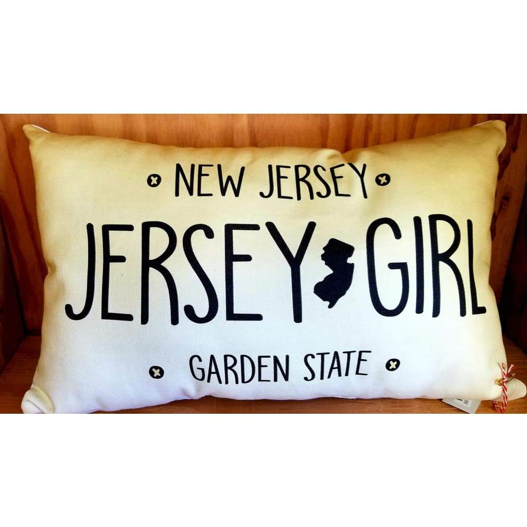License Plate pillow - Jersey Girl - Home &amp; Lifestyle