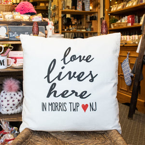 Love Lives Here town pillows - Home & Lifestyle