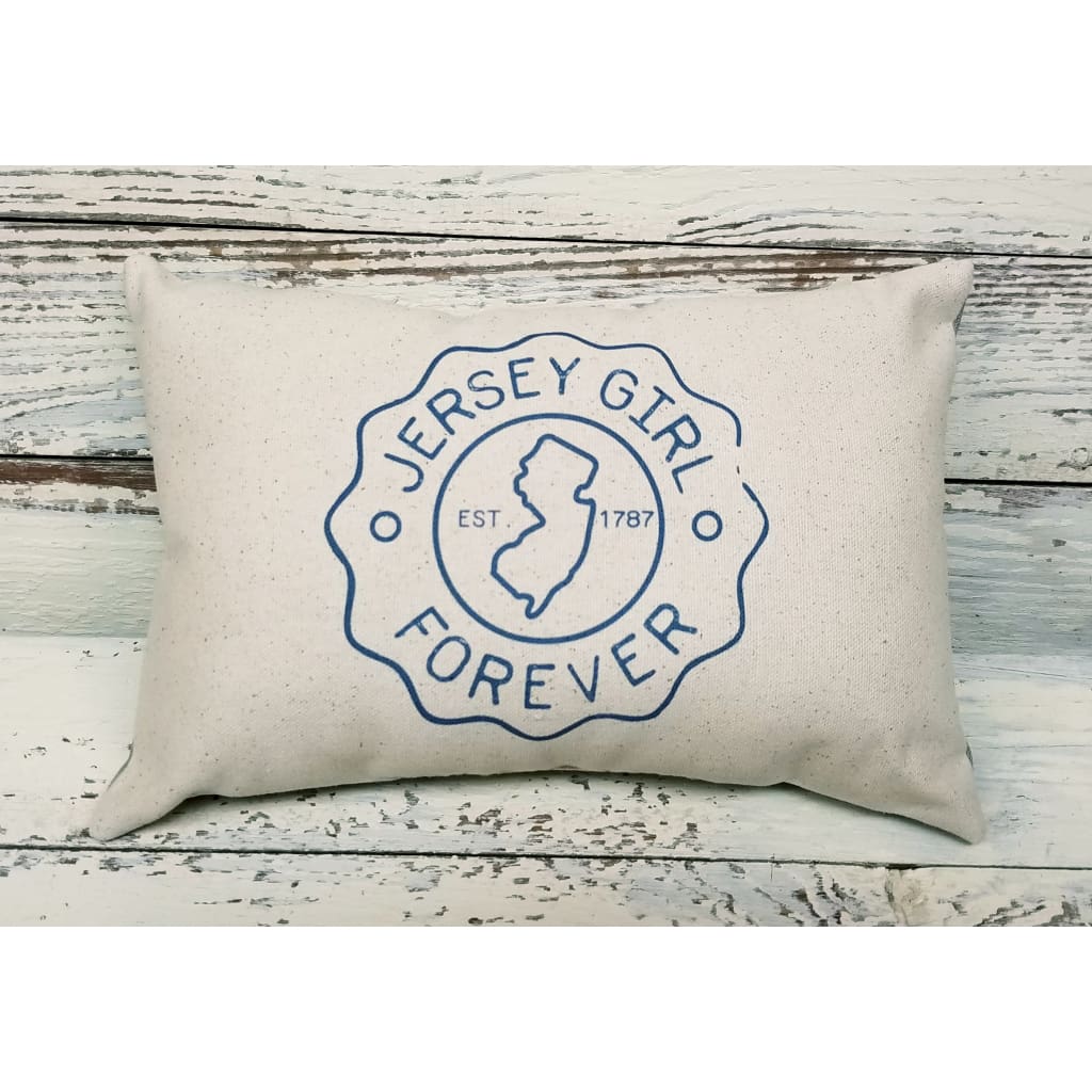 Mini Canvas Pillow - Jersey Girl Forever - Home &amp; Lifestyle