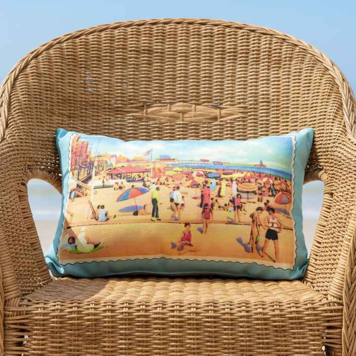 Mini Canvas Vintage Postcard Pillow - Home & Lifestyle