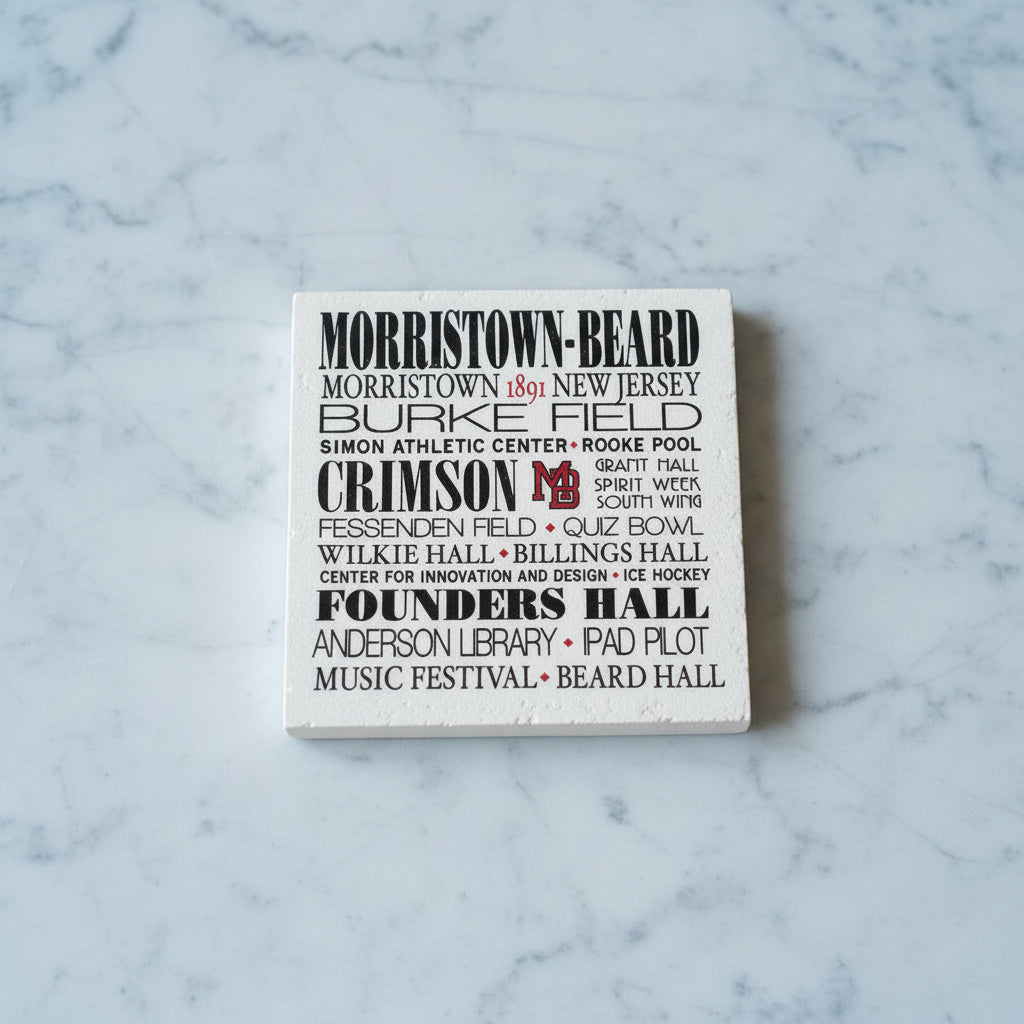 Morris County Private High School Coasters - Morristown Beard - Home & Lifestyle