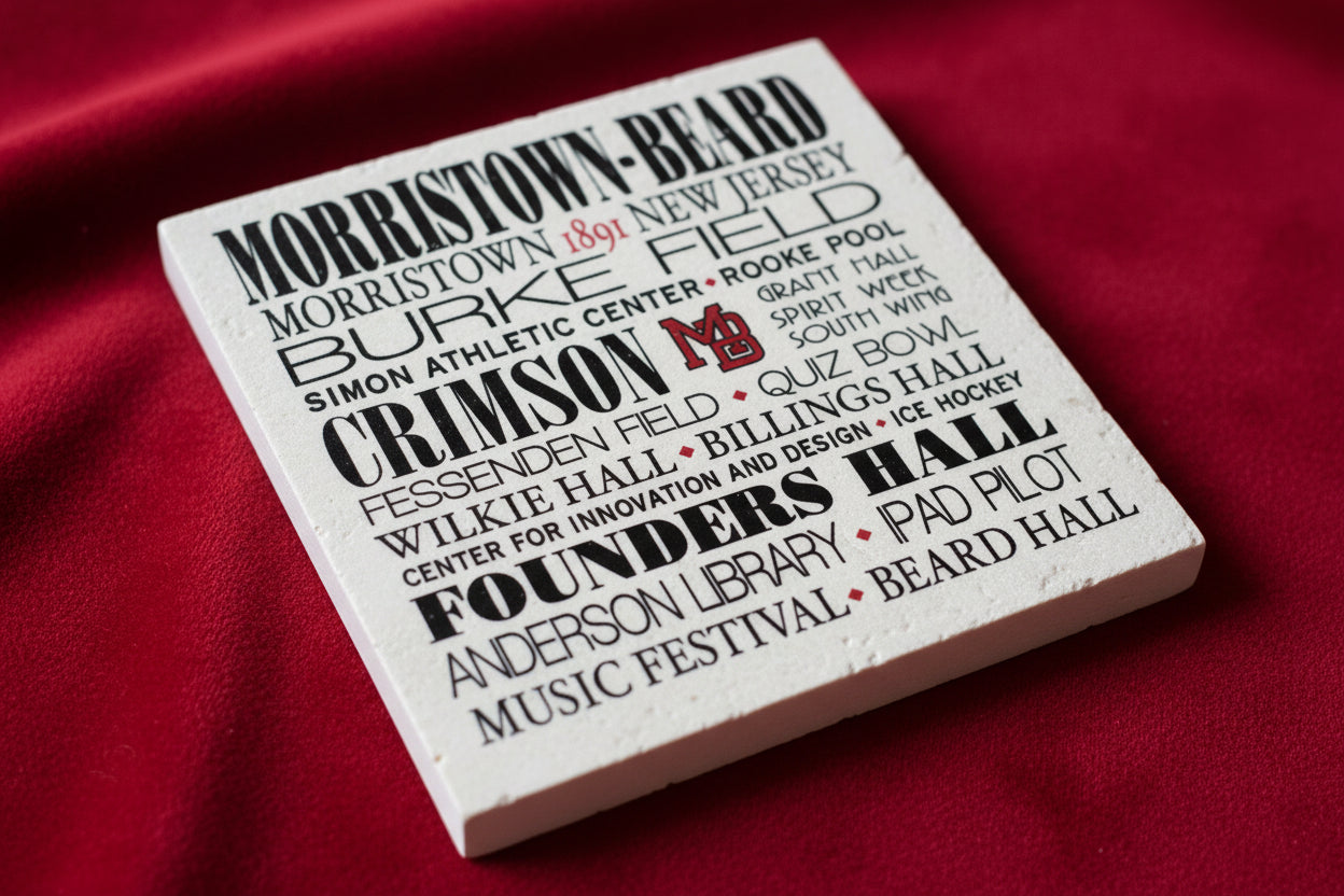 Morris County Private High School Coasters - Morristown Beard - Home & Lifestyle