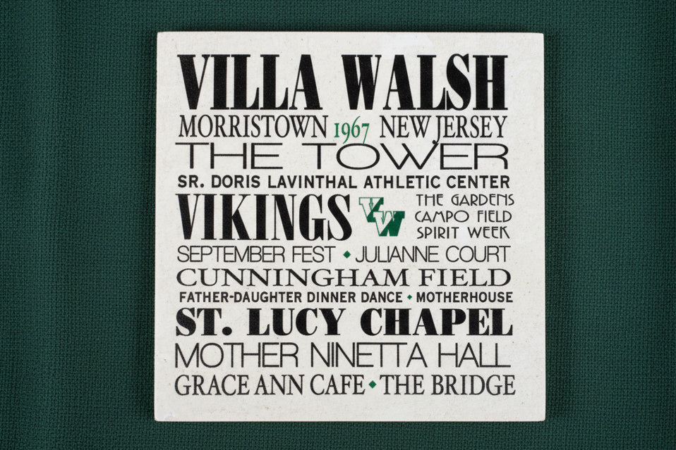 Morris County Private High School Coasters - Villa Walsh - Home & Lifestyle