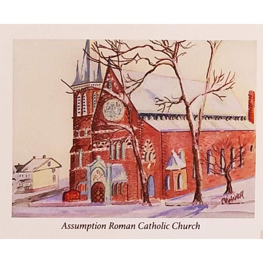 Morristown Churches 8x10 Matted Prints - Assumption Roman Catholic - Prints &amp; Artwork