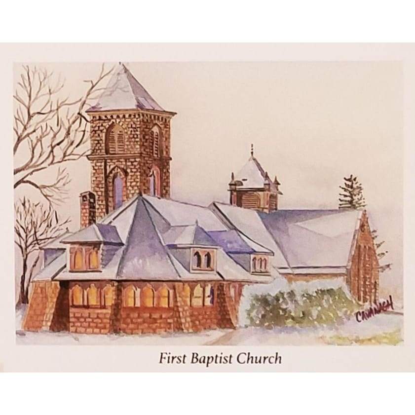 Morristown Churches 8x10 Matted Prints - First Baptist - Prints &amp; Artwork