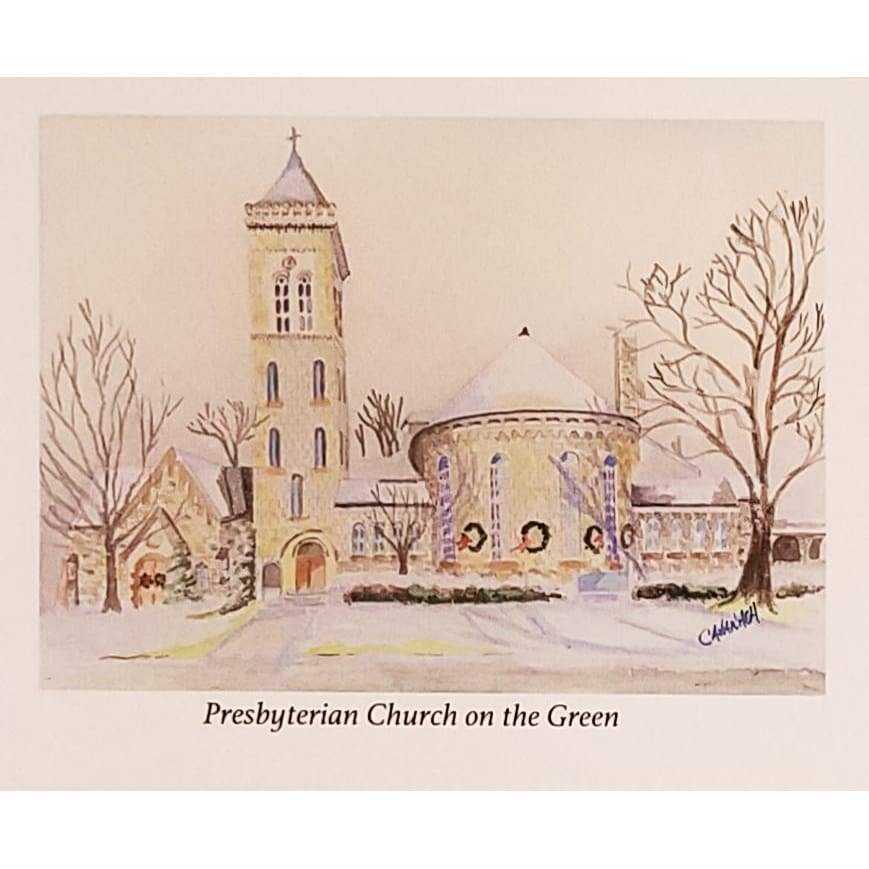Morristown Churches 8x10 Matted Prints - Presbyterian Church on the Green - Prints & Artwork